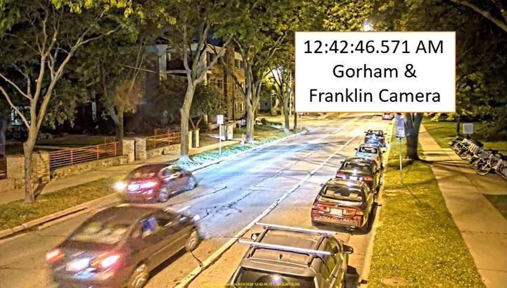 Surveillance images show path of Althea Bernstein's car in the early morning hours of June 24